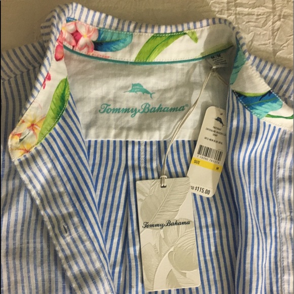 Tommy Bahama Crystalline Waters Linen Shirt - Picture 4 of 10